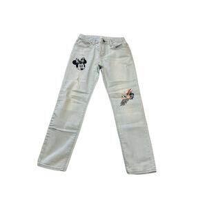 Gap Kids Jeans Disney Character Girls Minnie Mouse Mickey Mouse Blue Jeans Sz 10